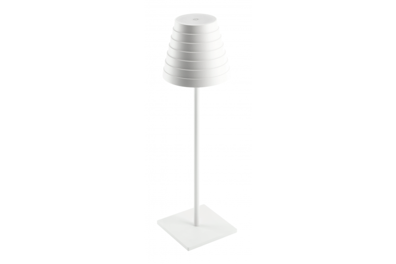 Lampă de masă LED FIZZI, 2,5W, 200lm, DC 5V, 1A, 4000 K, baterie 4000 mAh, albă
