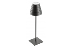 Lampă de masă FIZZI cu LED, 2,5W, 200lm, DC 5V, 1A, 4000 K, baterie 4000 mAh, reglabilă, negru