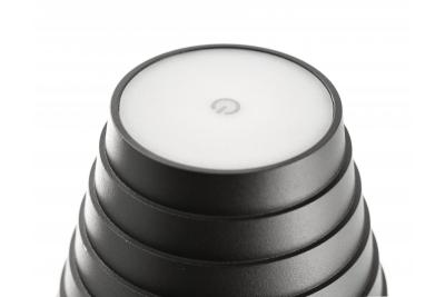 Lampă de masă FIZZI cu LED, 2,5W, 200lm, DC 5V, 1A, 4000 K, baterie 4000 mAh, reglabilă, negru