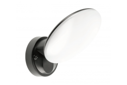 Lumina TERRO LED cu senzor de mișcare, 10W, 1200lm, IP54, AC220-240V, 50/60Hz, 4000K, negru