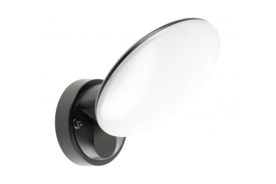 Lumina TERRO LED cu senzor de mișcare, 10W, 1200lm, IP54, AC220-240V, 50/60Hz, 4000K, negru