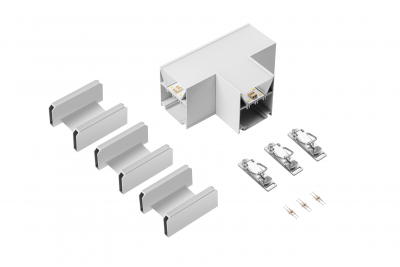 VINEA Conector T, LED, alb
