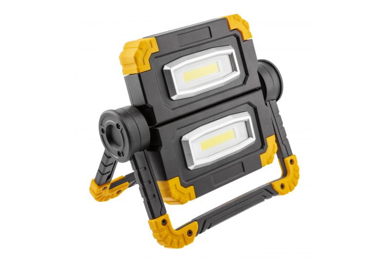 Proiector WORKY LED, 2x10W COB, 1200lm, 6400K, Powerbank 5000mAh 5V 1A, USB-C, IP44
