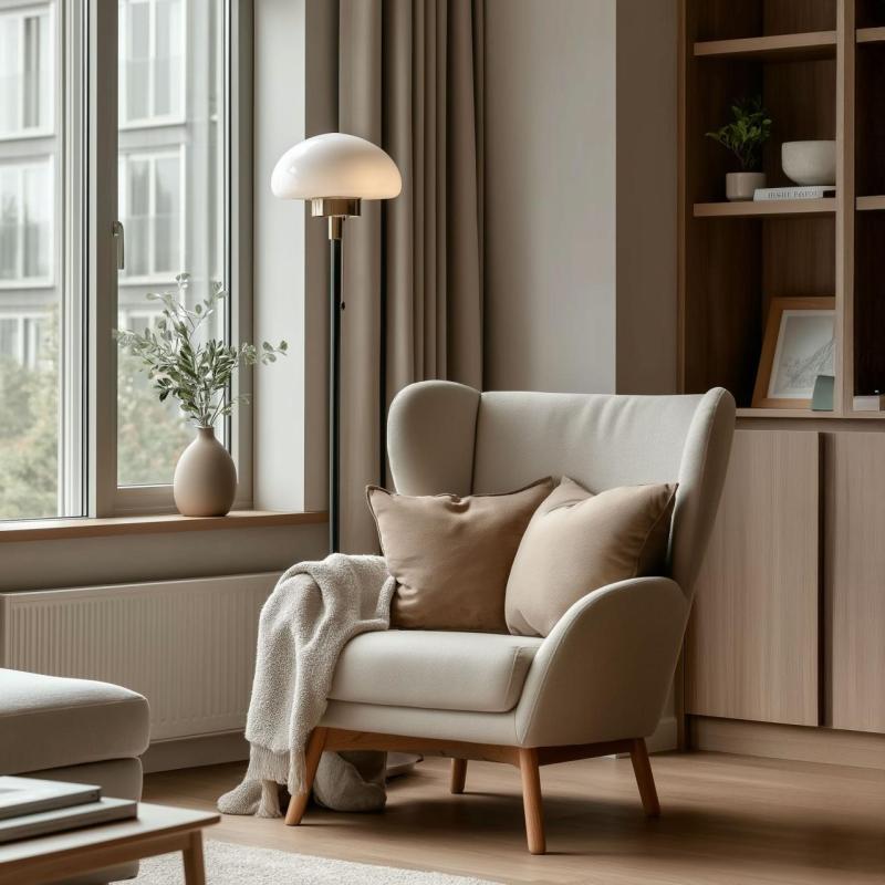 Lampă de podea LAMIA, 9362, max.250V, 50/60Hz, 1*E27, max.40W, IP20, dia.30, 6 cm, negru/auriu