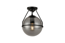 Lumina de tavan DROP, 7165, AC220-240V, 50/60Hz, 1*E27, max.25W, diam.21 cm, negru