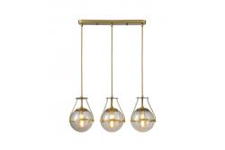 Lumină de tavan DROP 3, 6335, AC220-240V, 50/60Hz, 3*E27, max.25W, lungime 68 cm, aurie