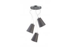 Lustră de tavan KASEL 3, 6229, AC220-240V, 50/60Hz, 3*E27, max.40W, medie 46 cm, gri