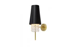 Aplică de perete NESTO 2, 5970, AC220-240V, 50/60Hz, 1*E27, max.40W, negru/auriu