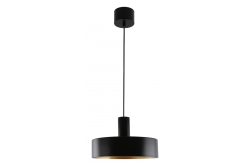 Lumina de tavan SELVIA II, 9585, max. 250V, 50/60Hz, 1*E27, max.40 W, IP20, medie 30 cm, negru/auriu
