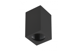 Corp de iluminat de tavan TIPO, aluminiu, 60x60x100, IP20, max 50W, pătrat. Negru