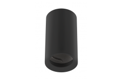 Corp de iluminat de tavan TIPO, aluminiu, 65x115, IP20, max 50W, rotund negru