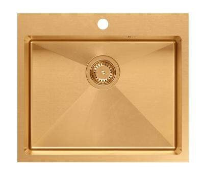 Aquadesign Clara Chiuvetă de Cupru 55x48cm Montare pe Blat sau Încărcare cu Margine și Dop de Cupru - 1208969505