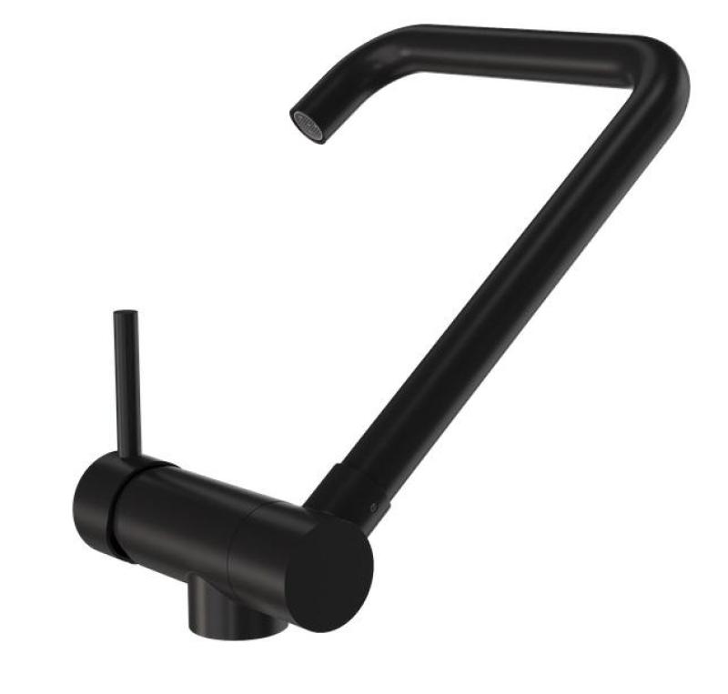 Graniteland Serenity Robinet de bucătărie negru cu gura pliabilă 1208969533.
