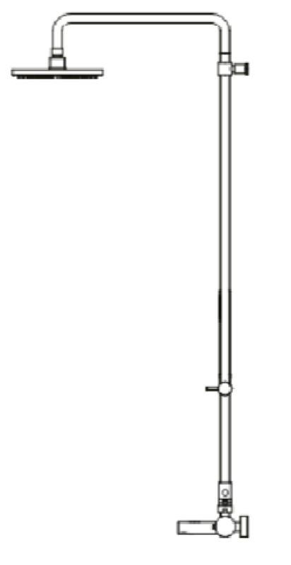 Waterevolution Flow drieweg thermostatische douchemengkraan met hand- en hoofddouche Wit T131TNBR