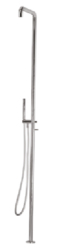 Waterevolution Flow coloană de duș cu robinet de amestec și duș de mână Gun Metal T147GME