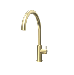 Robinet de bucătărie Waterevolution Flow cu ieșire rotativă rotundă auriu deschis T158UWGE
