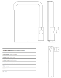 Waterevolution Flow robinet de bucătărie cu gura de scurgere unghiulară pivotantă gun metal T158HGME