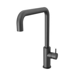 Waterevolution Flow robinet de bucătărie cu gura de scurgere unghiulară pivotantă gun metal T158HGME