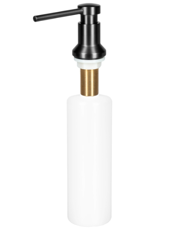 Ausmann Turt Dispenser de Săpun Încorporat gun metal, reîncărcabil de sus 1208969721