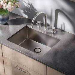 Waterevolution Flow 3-orificii robinet de bucătărie cu gura de scurgere rotativă și conexiune pentru apă filtrată crom T152U01