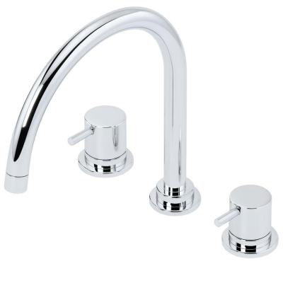 Waterevolution Flow 3-orificii robinet de bucătărie cu gura de scurgere rotativă și conexiune pentru apă filtrată crom T152U01