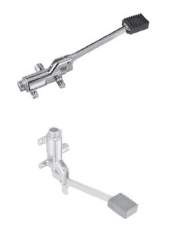 PB Pedal Line Pedală de picior cromată pentru montare pe podea sau perete 1208969729