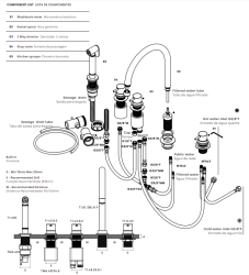 Waterevolution Flow 5-gaats keukenmengkraan met uittrekbare sproeier en aansluiting voor gefilterd water zwart T154UPR