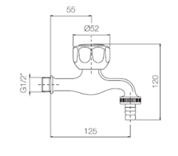 PB Garden Robinet cu conexiune pentru furtun de grădină 1208969798