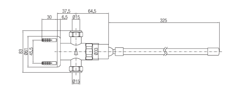 PB Robinet cu închidere automată temporizată, acționat cu genunchiul 8-12” 1208969810
