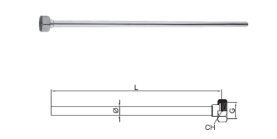 PB Conductă de racord Conductă pentru robinet bronz 1208969838