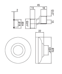 PB cuplaj S cupru 10mm Clasic Excentric 1/2” x 3/4” 1208969848