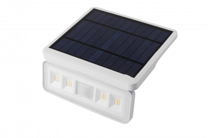 Corp de iluminat solar cu detector de mișcare și amurg DAVOS, LED, 1000lm, 4000K, 2000mAh, IP54, alb