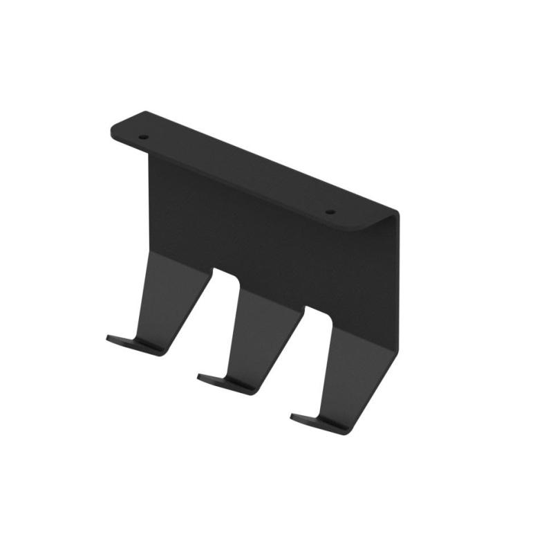 Set șină de bucătărie Epka Luxion 60 cm cu accesorii din metal cu montare invizibilă negru 1208969993