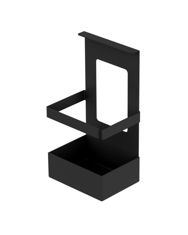 Set șină de bucătărie Epka Luxion 60 cm cu accesorii din metal cu montare invizibilă negru 1208969993