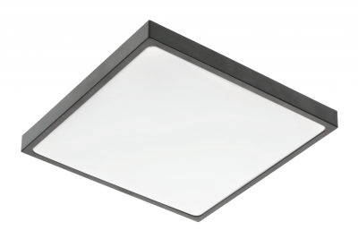 Lampă de tavan ALTAR LED, 295x295mm, 4000K, 24W, 1680lm, AC180-250V, 50/60 Hz, PF>0.5, IP54, negru, garantie 3 ani.