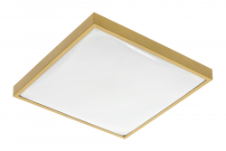 Lampa de tavan ALTAR LED, 295x295mm, 4000K, 24W, 1680lm, AC180-250V, 50/60 Hz, PF>0.5, IP44, de culoare aurie, garantie de 3 ani.