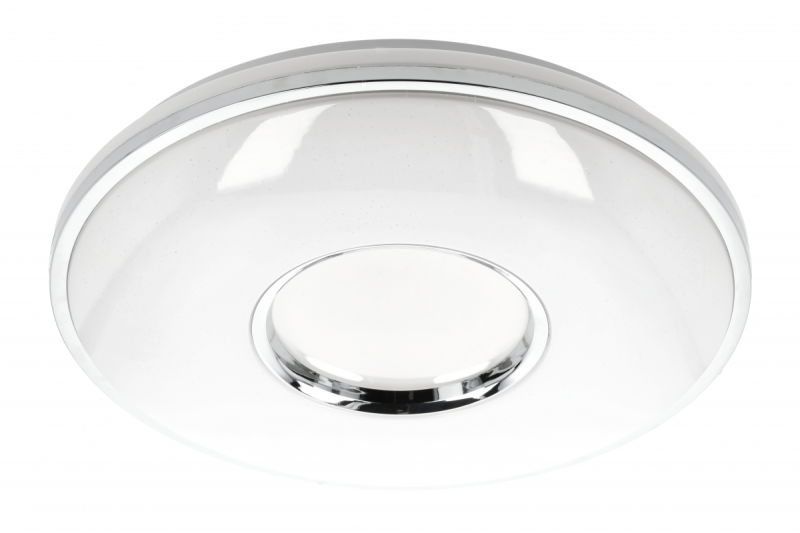 Lampă de tavan SORI LED, Ø490mm, CCT, 48W, 3840lm, AC180-250V, 50/60 Hz, PF>0,9, IP54, telecomandă, alb, 3 ani garanție.