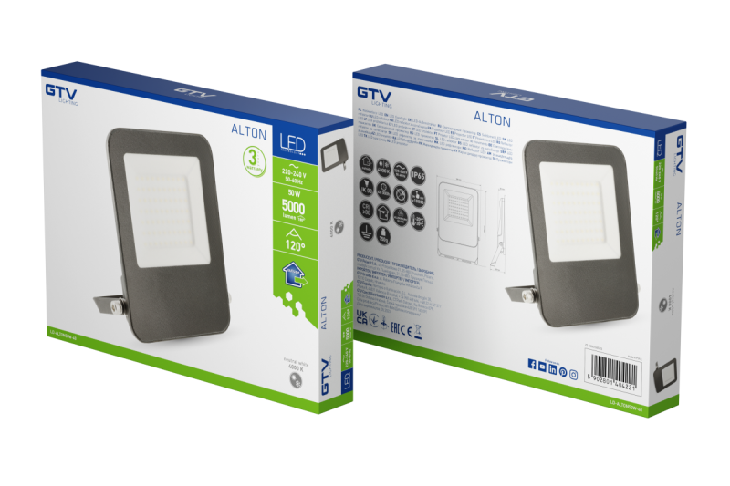 Proiector ALTON, LED, 50W, 5000lm, 4000K, AC220-240V, IP65