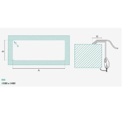 Banc Centurio 120 din oțel inoxidabil cu două chiuvete montate pe blat 120x50cm cu scurgător 1208970029.