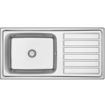 Bancă Centurio 100-50 RVS Chiuvetă de suprafață 100x50cm cu scurgător 1208970030