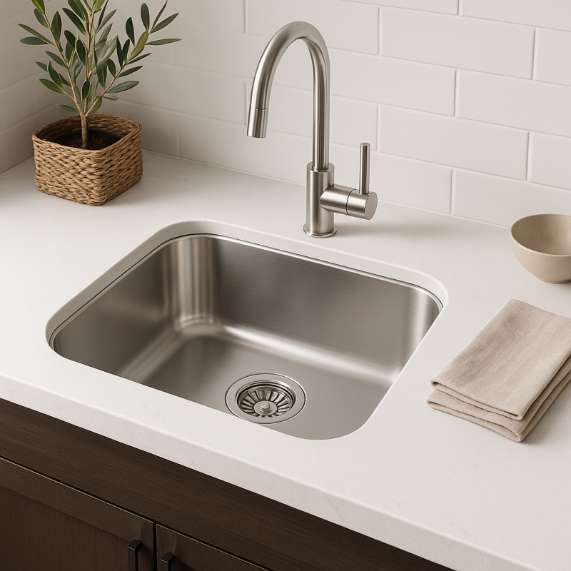 Chiuvetă din inox Banka IB3440, 34 x 40 cm, de sub blat 1208970046