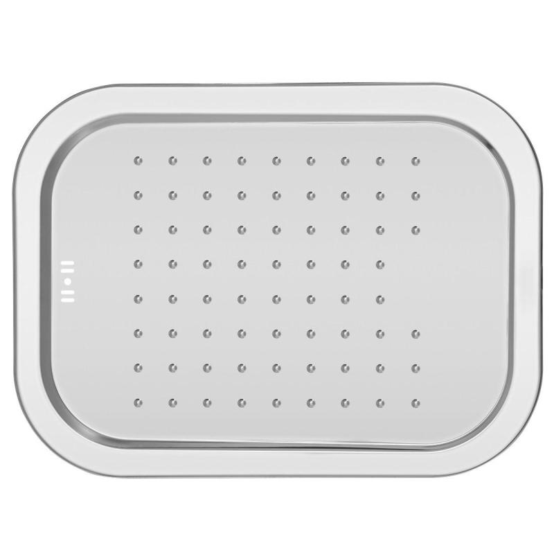 Banka Boston Chiuvetă din oțel inoxidabil cu adâncime redusă și coș de scurgere 542 x 402 mm Montare pe blat 1208970073