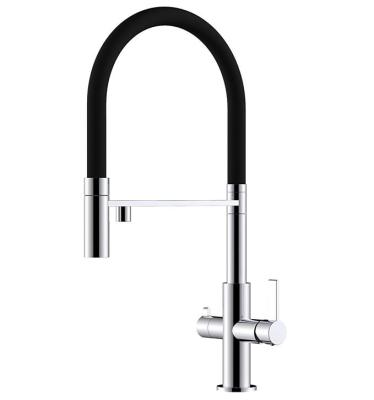 Ausmann Claridge Baterie de Bucătărie cu 3 Căi cu Gura Flexibilă și Apă Filtrată – Crom - 1208970091