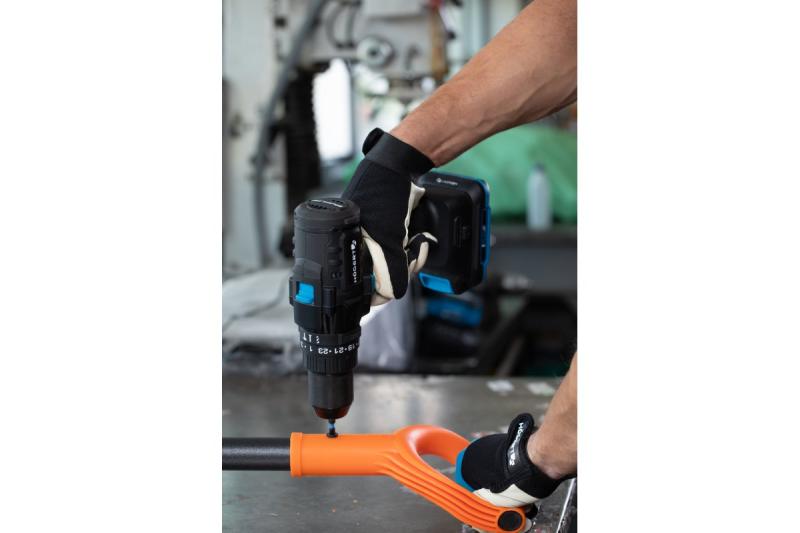 Högert puternică mașină de găurit cu percuție cu acumulator, fără perii, 18V.