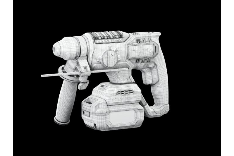 HÖGERT mașină de găurit cu percuție cu acumulator, fără perii, 18V, cu funcție de dăltuire.