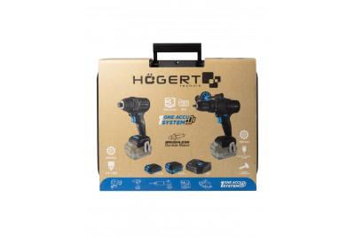 Set chei de impact cu acumulator HÖGERT 200 Nm 18V cu motor fără perii
