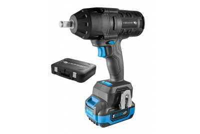 Set de chei cu impact pe acumulator HÖGERT, fără perii, 18V, cu acumulator, încărcător