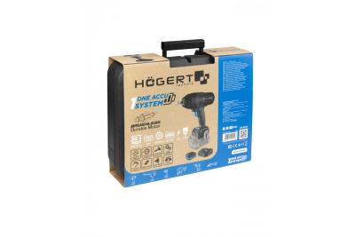 Set de chei cu impact pe acumulator HÖGERT, fără perii, 18V, cu acumulator, încărcător