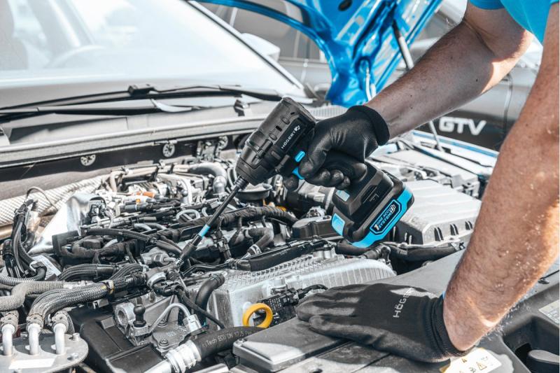 HÖGERT Fier de călcat fără perii cu acumulator de 18V, set cu acumulator, încărcător și accesorii