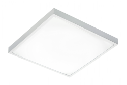 Lampa de tavan ALTAR LED, 295x295mm, 4000K, 24W, 1680lm, AC180-250V, 50/60 Hz, PF>0.5, IP54, gri, 3 ani garanție